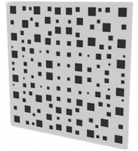 Dalle de Faux Plafonds BETIUM : 600 x 600 mm  avec ossature apparente(Gamme BETIUM 600)